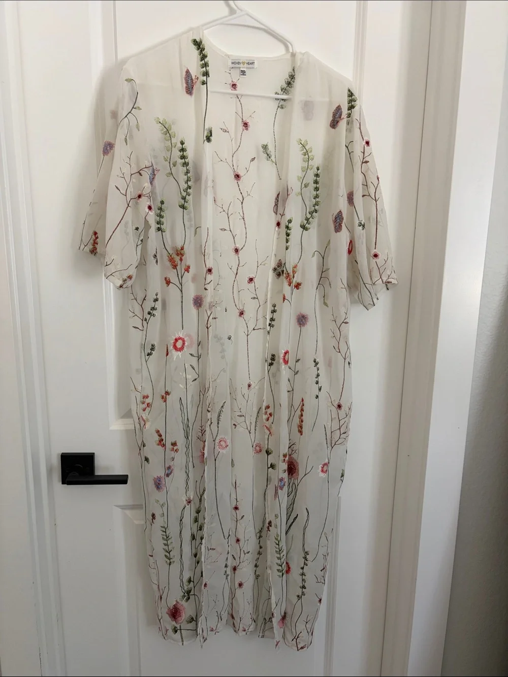 Beautiful floral summer wrap